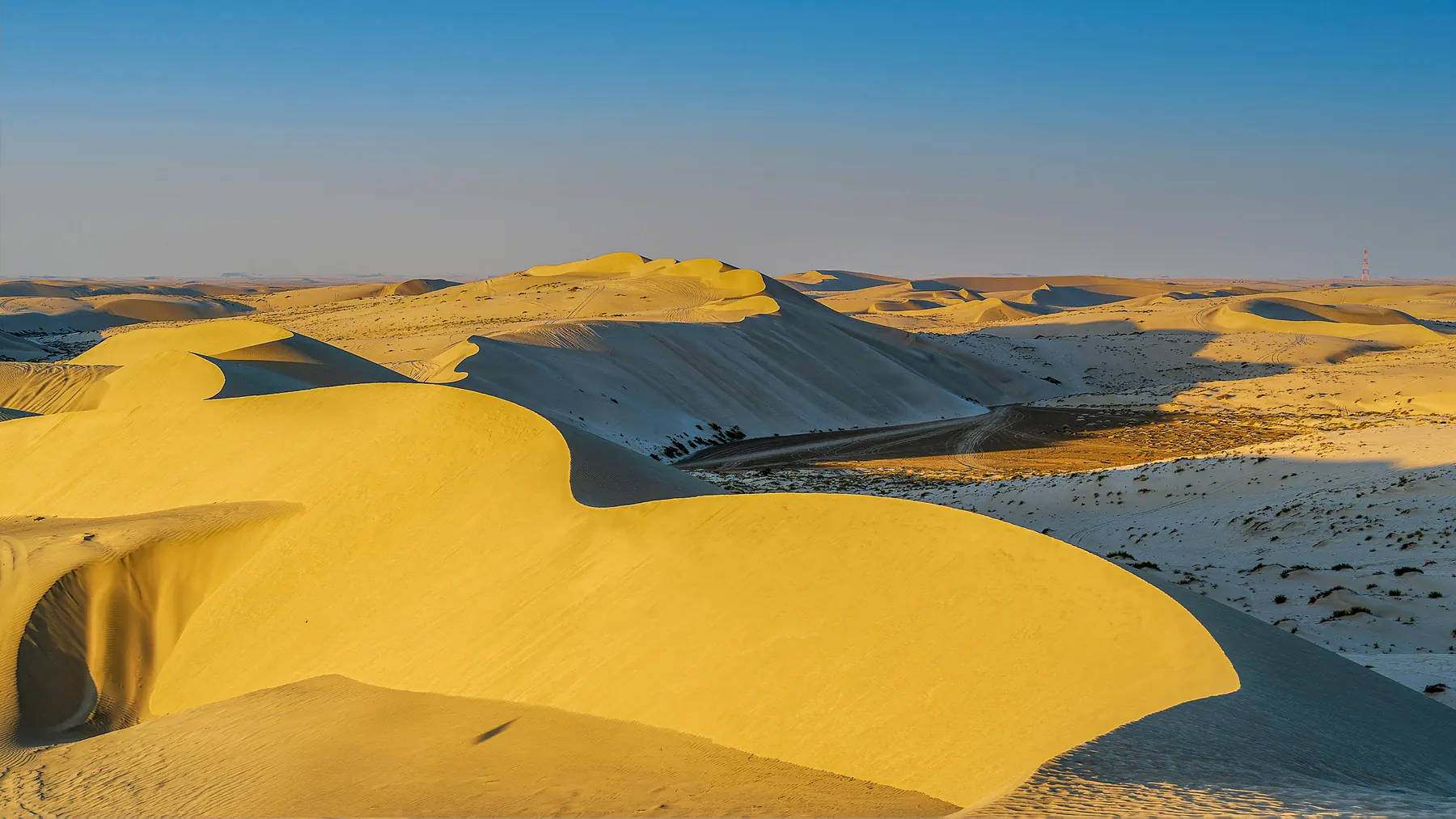Dunes et ruines du palais à Diabat près d'Essaouira