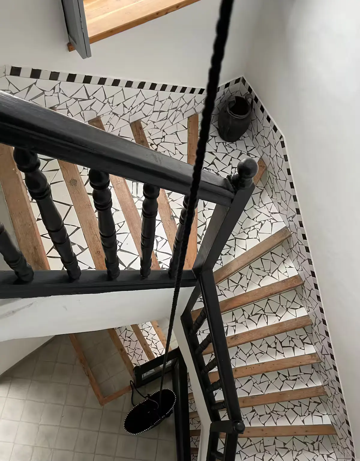 Escalier en pierre de la Maison Médina
